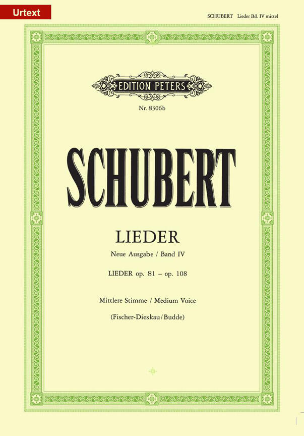 Lieder Volume 4 - Medium Voice  Franz Schubert : photo 1