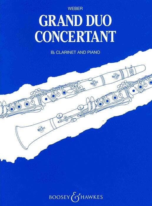Grand Duo Concertant Op.48   Carl Maria von Weber  Clarinette et Piano Recueil : photo 1