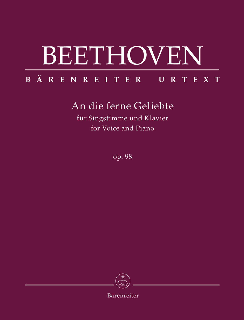 An die ferne Geliebte op. 98  Ludwig van Beethoven Barry Cooper Bärenreiter-Verlag Voice and Piano Recueil Urtext Classique English-German : photo 1