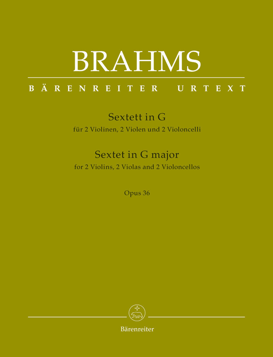 Sextet G Op.36  Johannes Brahms  Bärenreiter-Verlag 2 Violins, 2 Violas and 2 Violoncelli Score + Parties : photo 1