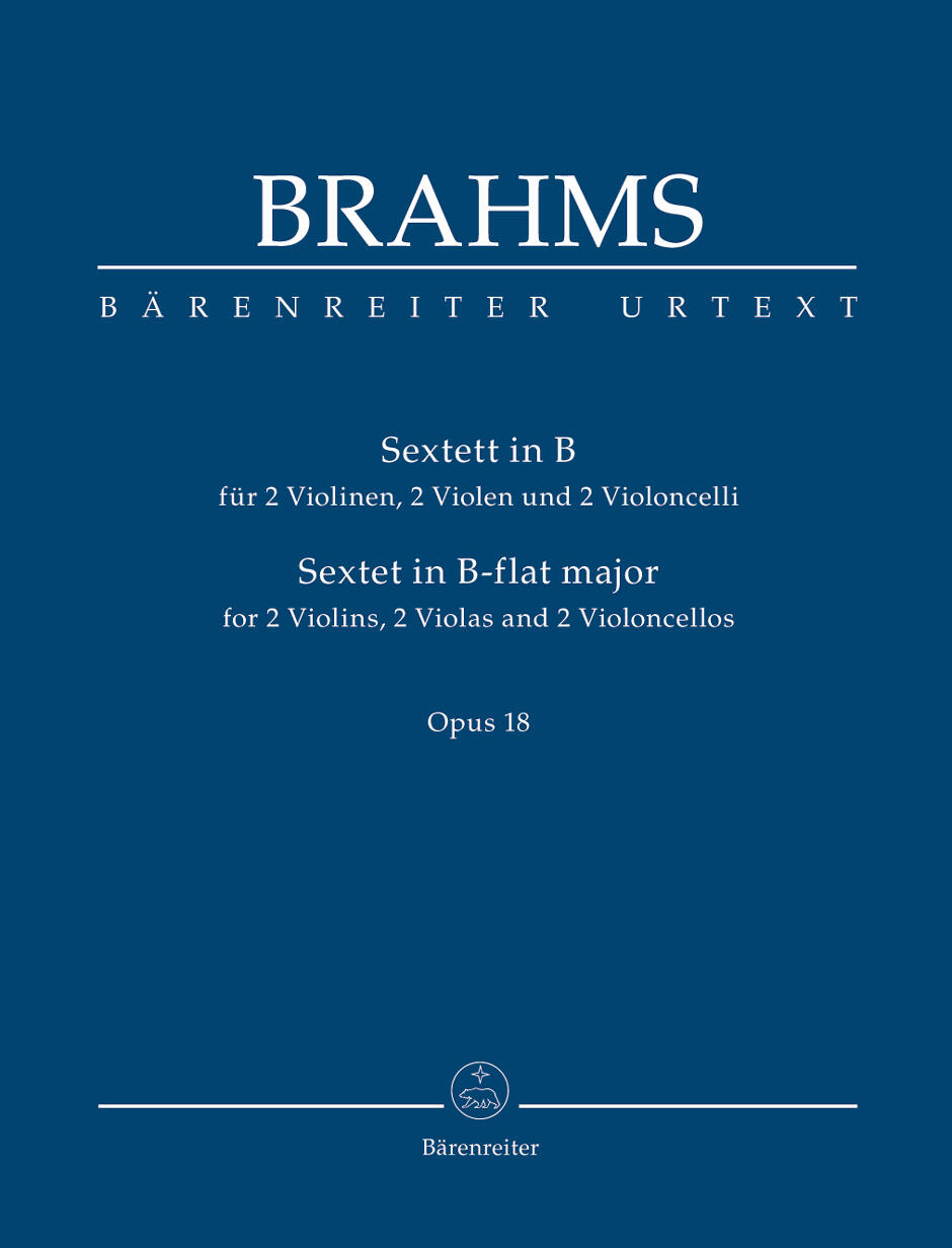 Sextet Bes Op.18  Johannes Brahms  Bärenreiter-Verlag 2 Violin/2Viola/2 Cello and Trumpet Score + Parties : photo 1