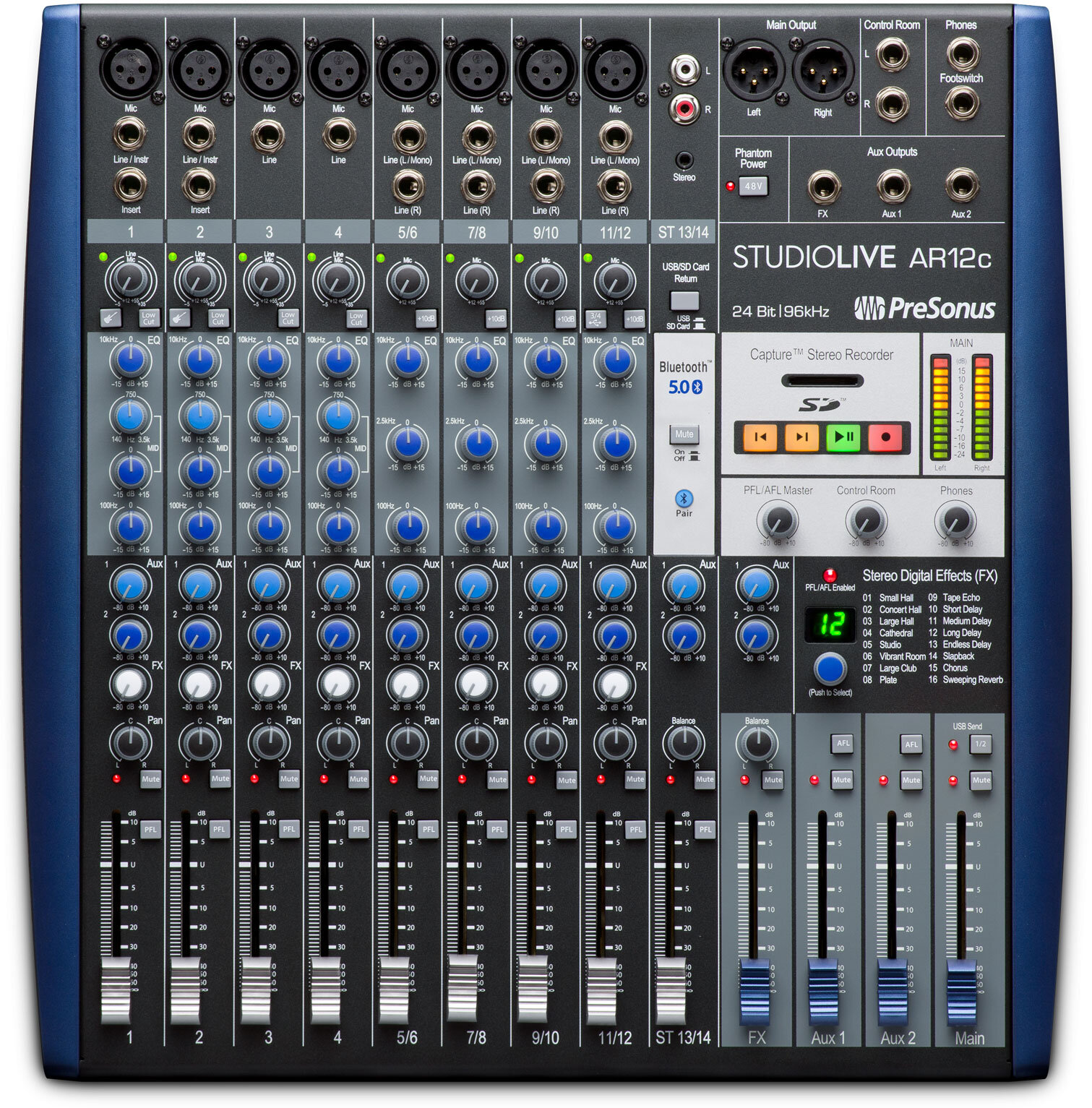 Presonus StudioLive AR12c Table de mixage 14 canaux / Interface audio USB-C : miniature 1