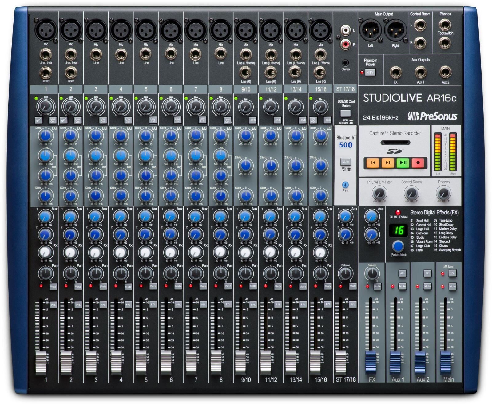 Presonus StudioLive AR16c Table de mixage 18 canaux / Interface audio USB-C : photo 1