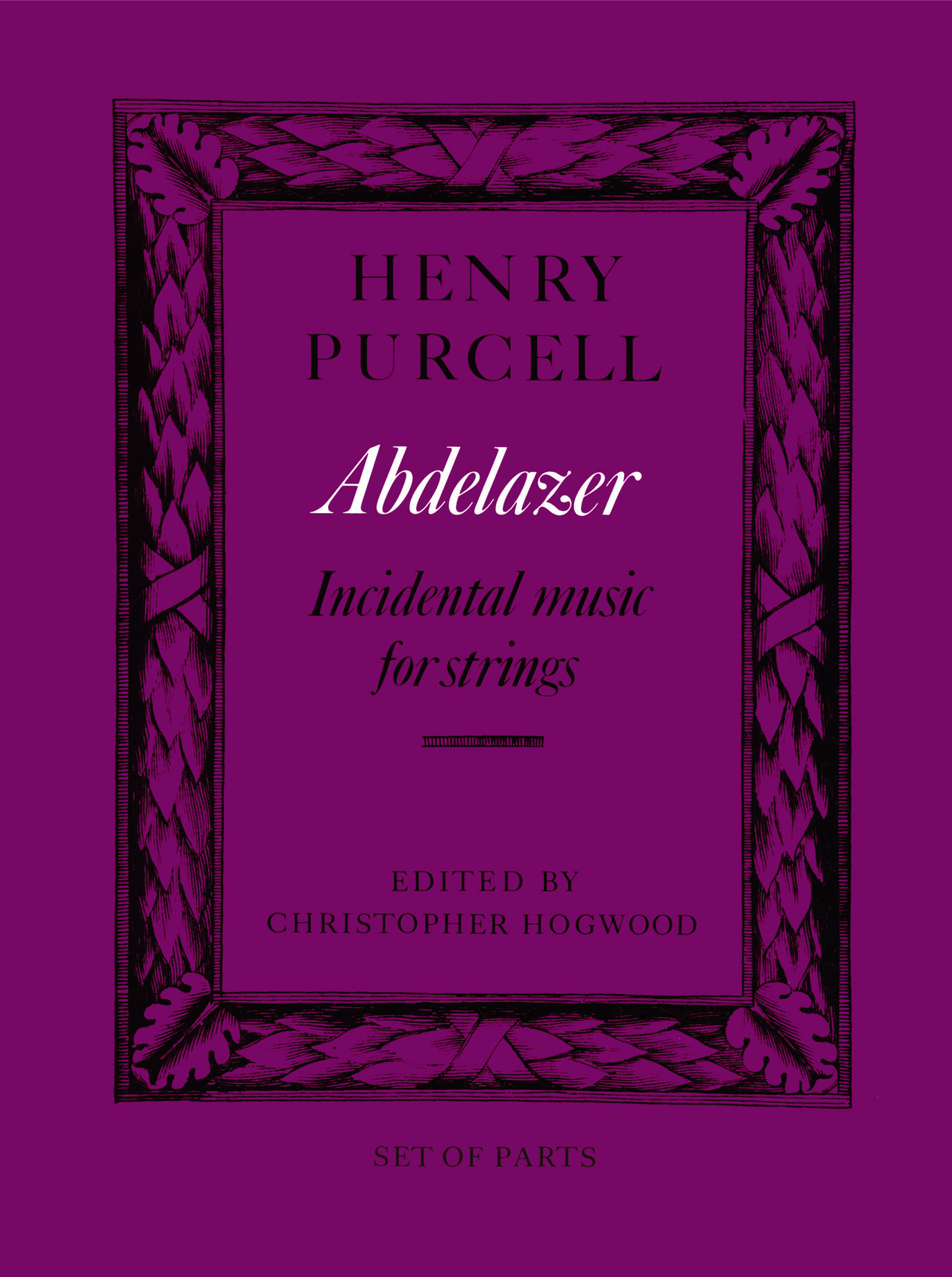 Abdelazer  Henry Purcell  Strings Set de partitions : photo 1