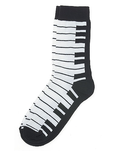 Music Gifts Company Socks Keyboard Piano - One Size 6-11 UK/40-45 EU : photo 1