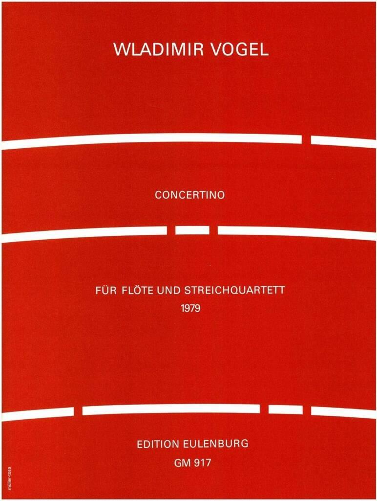 Kunzelmann Concertino  Wladimir Vogel  Edition Kunzelmann Flute and String Quartet Score + Parties : photo 1
