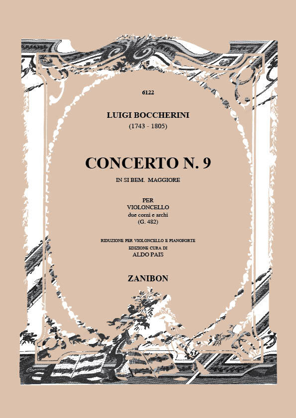 Concerto N. 9 In Si Bem. Magg. G.482 Ed. A. Pais Luigi Boccherini Aldo Pais Violoncelle et Piano Conducteur : photo 1