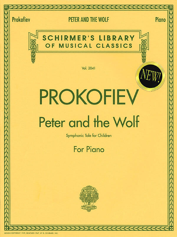 Peter and The Wolf  Sergei Prokofiev  Piano Recueil Piano Large Works Classique : photo 1