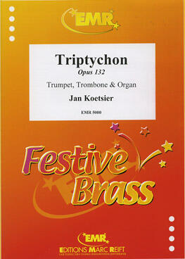 Triptychon Op. 132  Jan Koetsier  Trumpet, Trombone and Organ Score + Parties    4 : photo 1