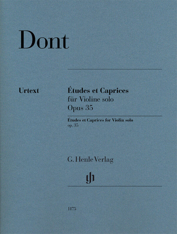 tudes et Caprices for Violin solo op. 35  Jakob Dont Dominik Rahmer G. Violin Recueil  Classique : photo 1