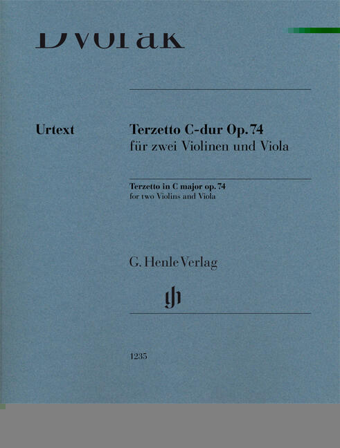 Henle Verlag Terzetto in C major op. 74 for two Violins and Viola Antonn Dvok Annette Oppermann G. Henle Verlag 2 Violins and Viola Set de partitions : photo 1