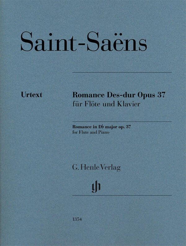 Romance in D flat major op. 37  Camille Saint-Sans Peter Jost G. Flûte Traversière et Piano Recueil + Partition  Classique : photo 1