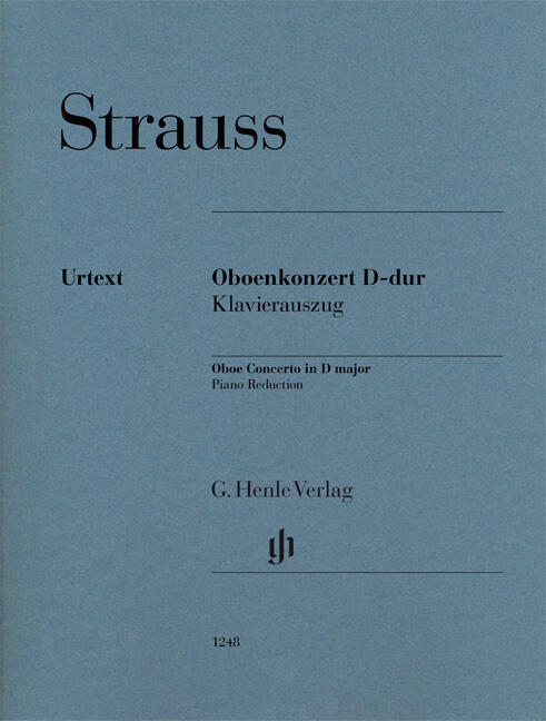 Henle Verlag Concerto pour hautbois en Ré majeur Oboe Concerto in D major  Richard Strauss  G. Henle Verlag Hautbois et Piano Réduction de piano : photo 1
