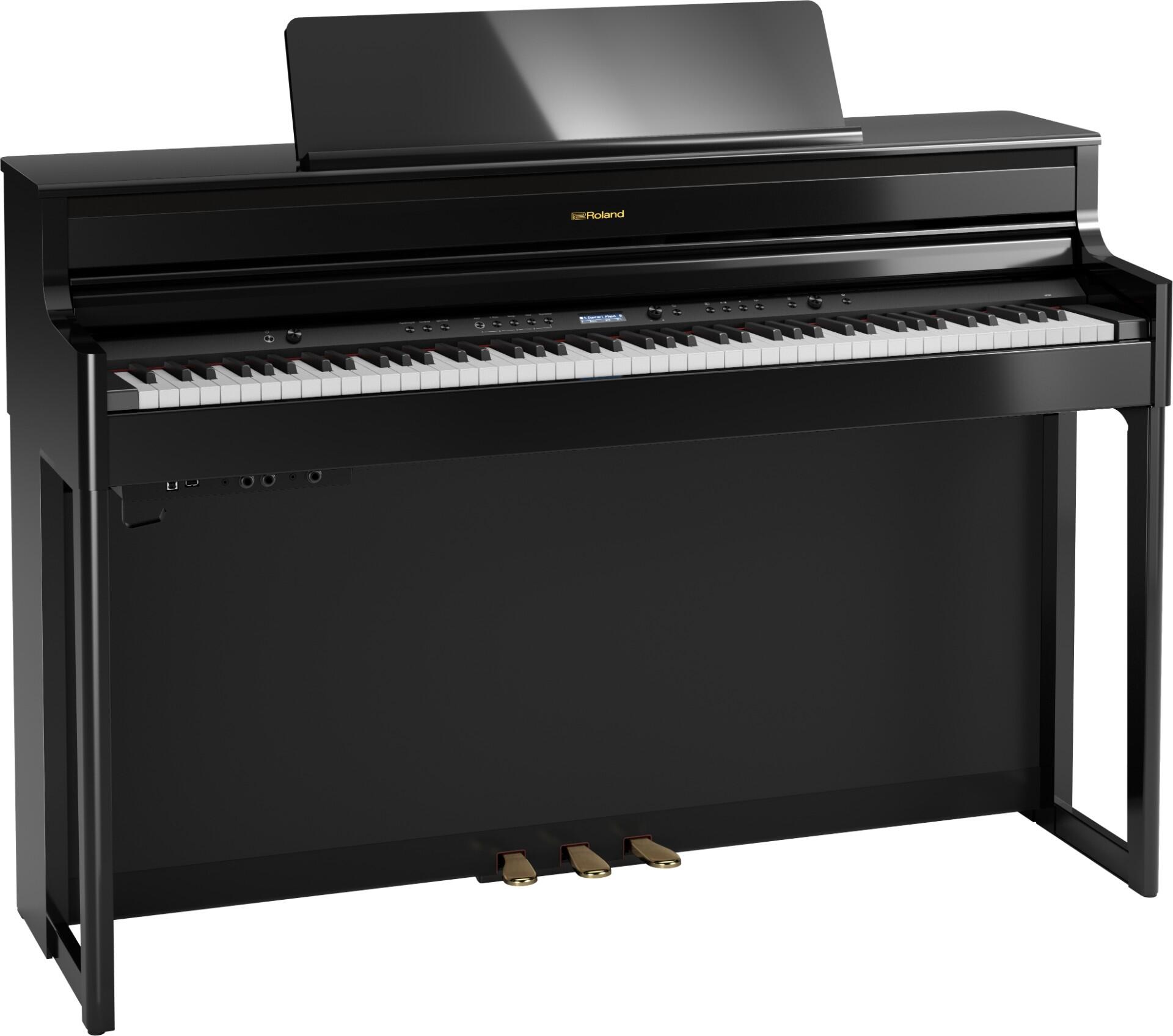 Roland HP704 Premium Concert ClassPiano Polish Ebony + Piano stand KSH704/2PE : photo 1