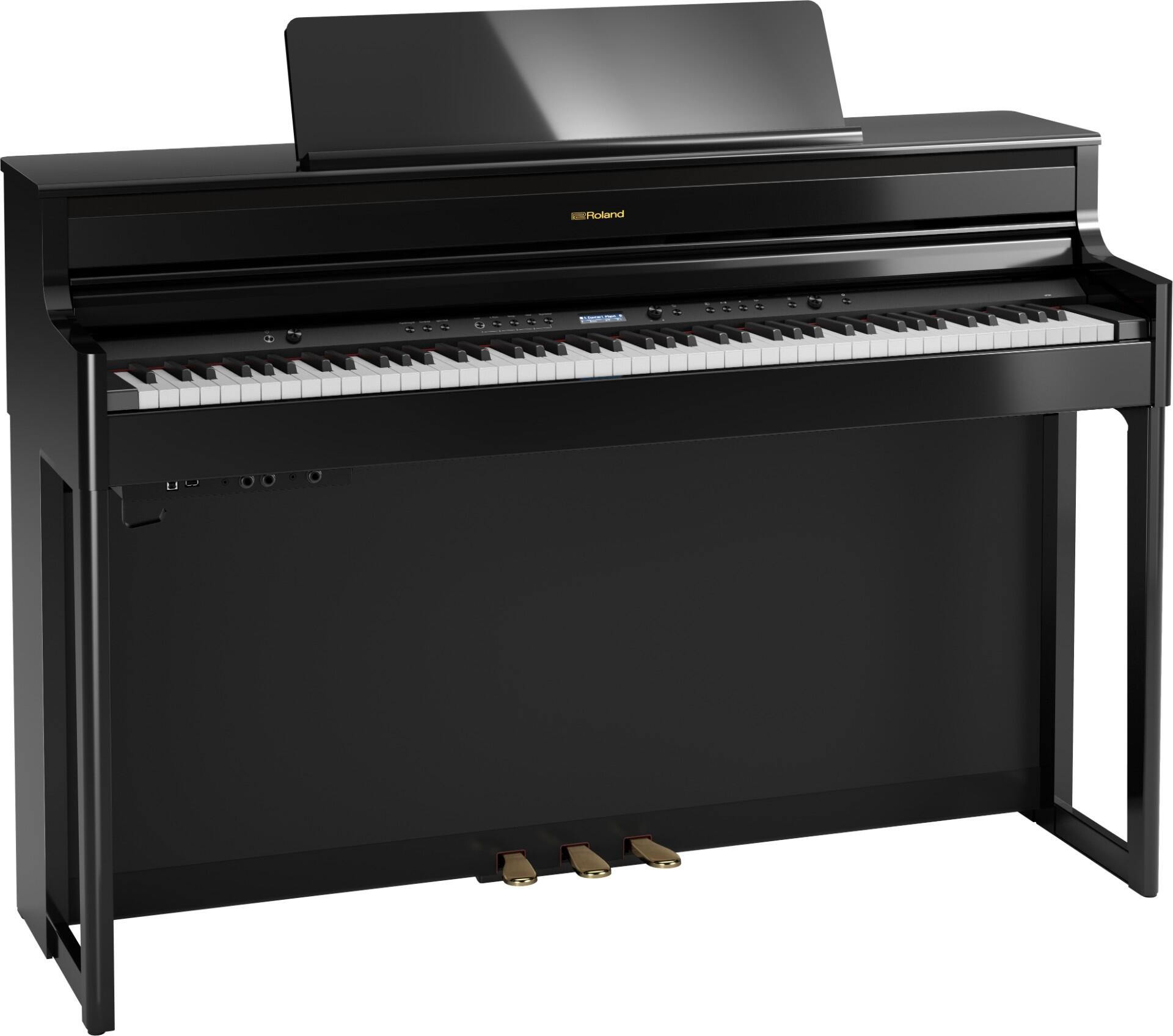 Roland HP704 Premium Concert ClassPiano Polish Ebony + Piano stand KSH704/2PE