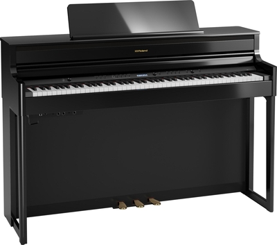 Roland HP704 Premium Concert ClassPiano Polish Ebenholz + Klavierständer KSH704 / 2PE