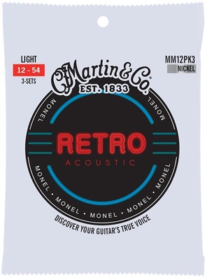 Martin & Co MM12 Retro Monel Wound Strings .012-.054 Light