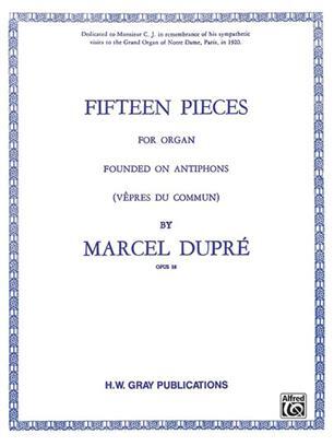 Pieces(15) Vepres Du Commun  Marcel Dupré  Alfred Music Publications Organ Recueil  Musique religieuse : photo 1