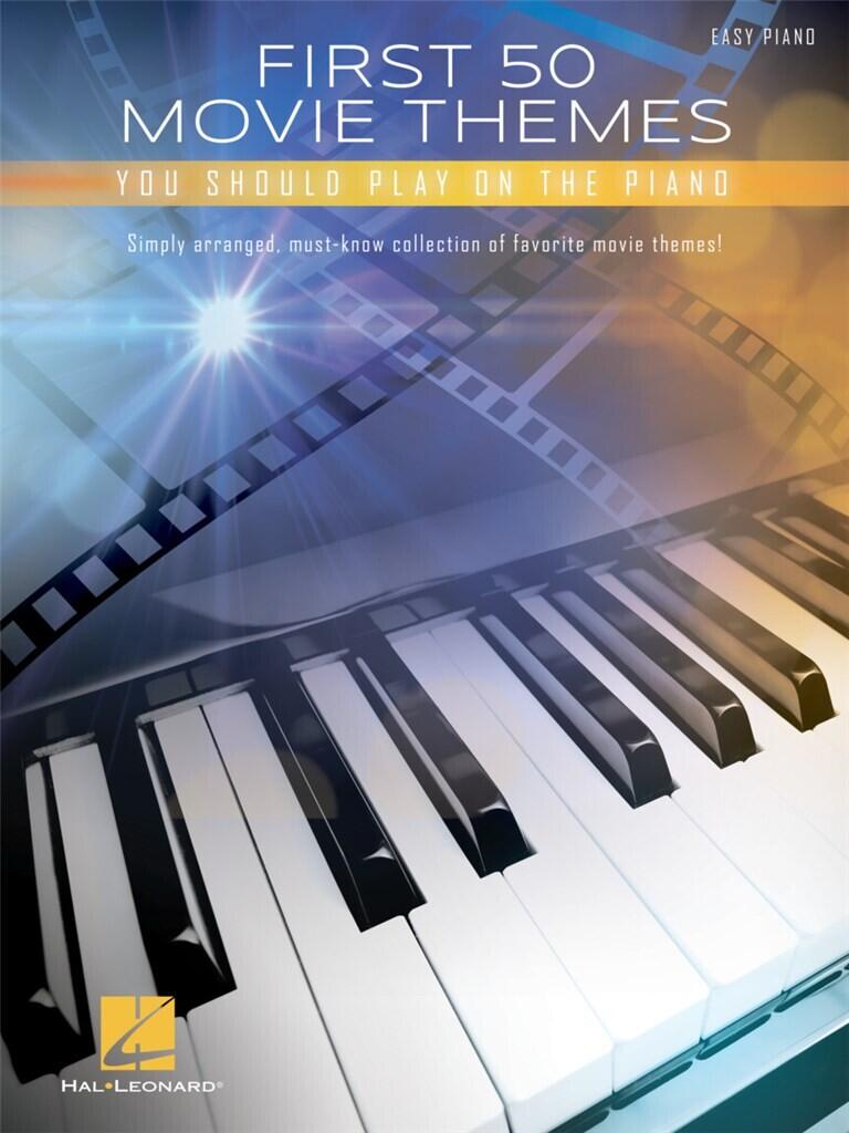 First 50 Movie Themes You Should Play on Piano    Easy Piano Recueil First 50 (Hal  Leonard) TV, Film, Comédie musicale  EASY : photo 1
