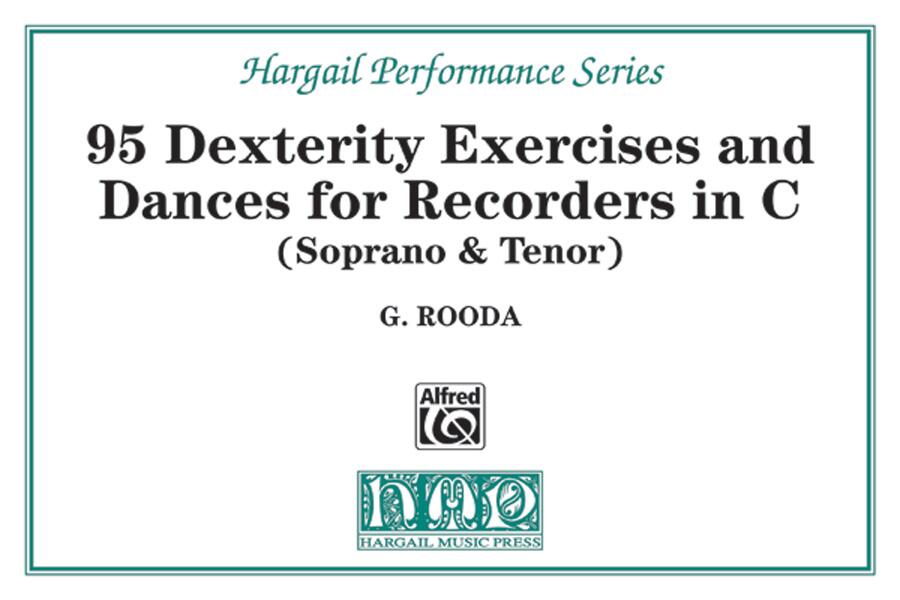 95 Dexterity Exercises & Dances  in C G. Rooda  Hargail Music Press Soprano and Tenor Recorder : photo 1