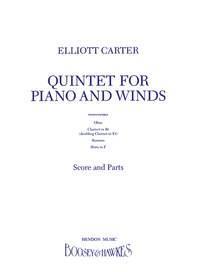 Boosey and Hawkes Quintet  Elliott Carter  Boosey and Hawkes Oboe, Clarinet, Bassoon, Horn and Piano Score + Parties : photo 1