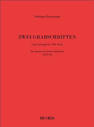 Drei Grabschriften for soprano (or tenor) and piano Stefano Gervasoni  Piano and Voice (High) Recueil   German INTERMEDIATE : photo 1