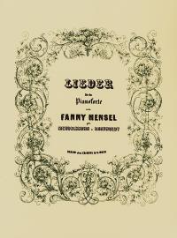 Bote & Bock 4 Lieder op.2 und 4 Lieder op.6  Fanny Hensel  Piano Recueil : photo 1
