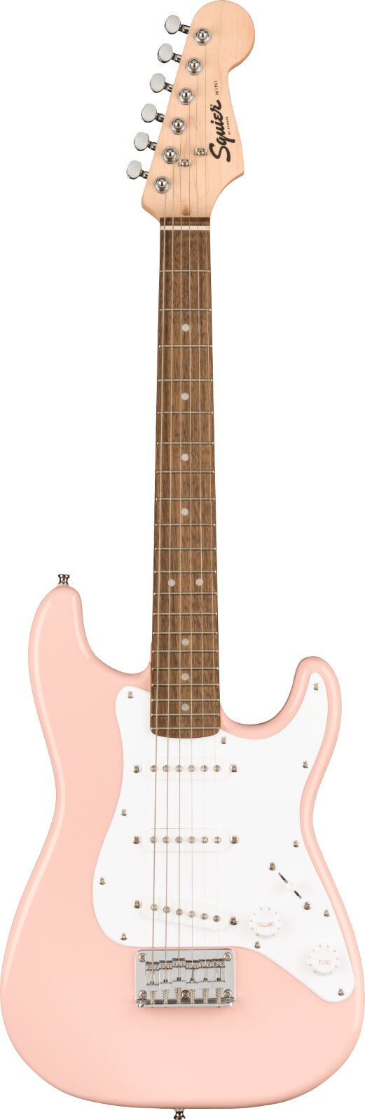 Squier Mini Stratocaster Laurel Fingerboard Shell Pink : photo 1