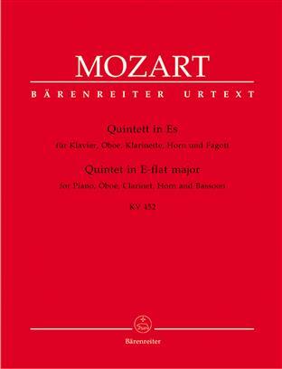 Piano & Wind Quintet K452 Score & Parts for Piano, Oboe, Clarinet, Horn and Bassoon Wolfgang Amadeus Mozart : photo 1