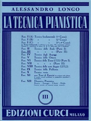 La Tecnica Pianistica Vol. 3 Tecnica Delle Scale Continuazione : photo 1