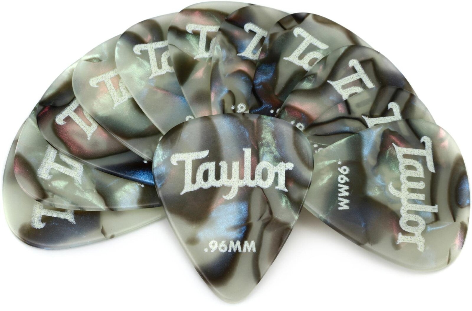 Taylor Celluloid Picks, Abalone, 0.96mm, 12-Pack : photo 1