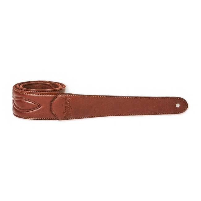 Taylor Vegan Leather Strap, Med Brown w / Stitching, 2.0 