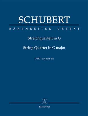 Quatuor en sol majeur D 887 String Quartet G Op 161 Post D887 Franz Schubert Conducteur de poche : photo 1