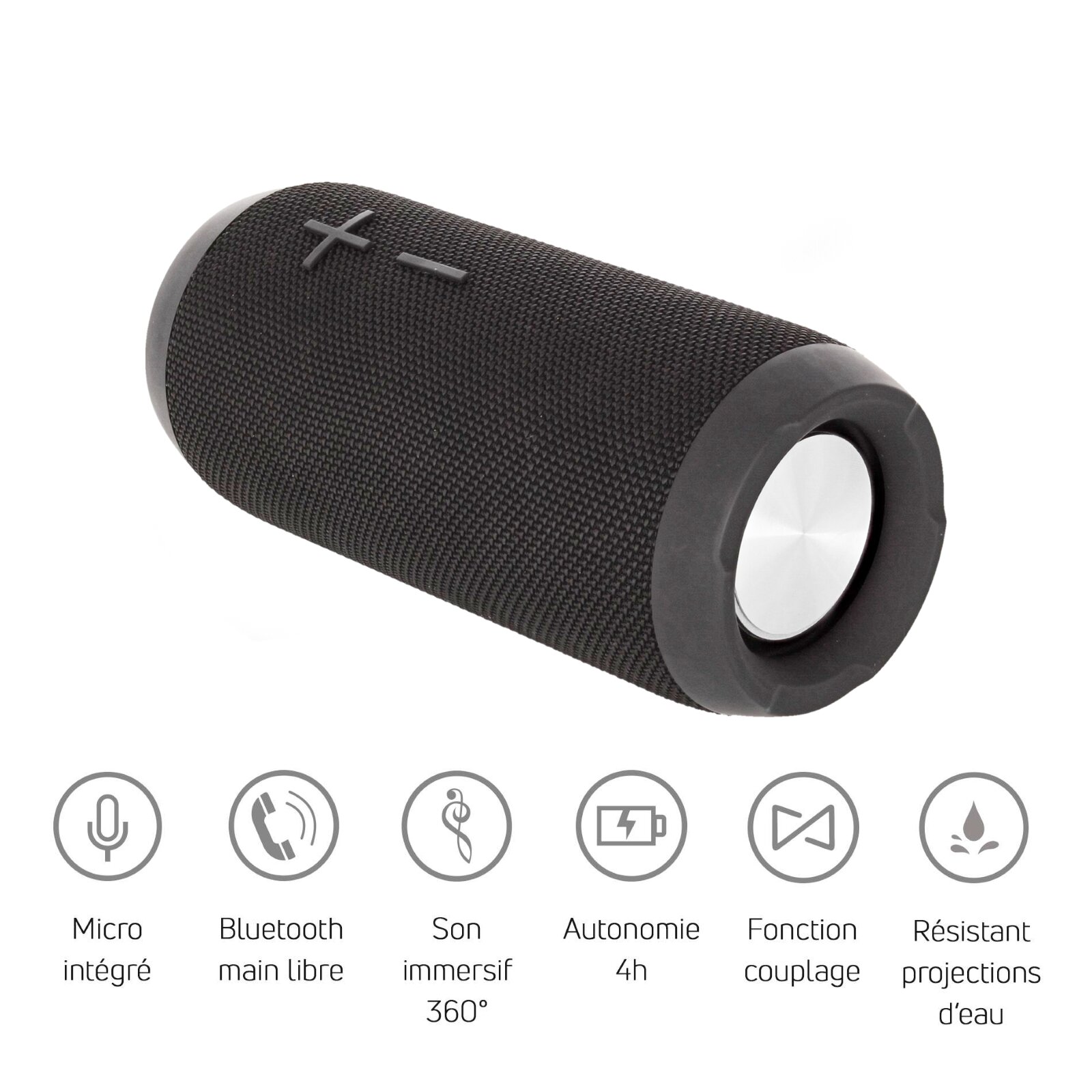 Power Acoustics Enceinte Nomade Bluetooth Compacte - Couleur Noire (GETONE 30) : photo 1