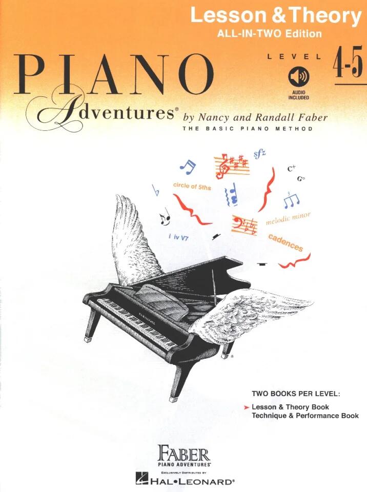 Piano Adventures All-In-Two Level 4-5 Les&Theory Lesson & Theory - Anglicised Edition Nancy Faber_Randall Faber   Klavier English / Lesson & Theory - Anglicised Edition : photo 1