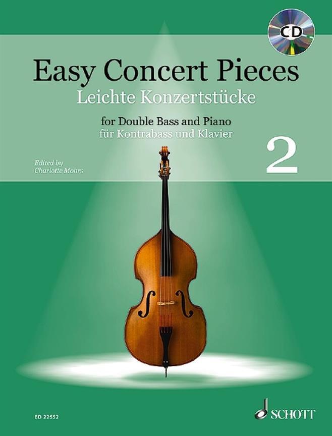 Easy Concert Pieces Band 2 24 Easy Pieces From 5 Centuries Using Half To 3Rd Position Double Bass and Piano : photo 1