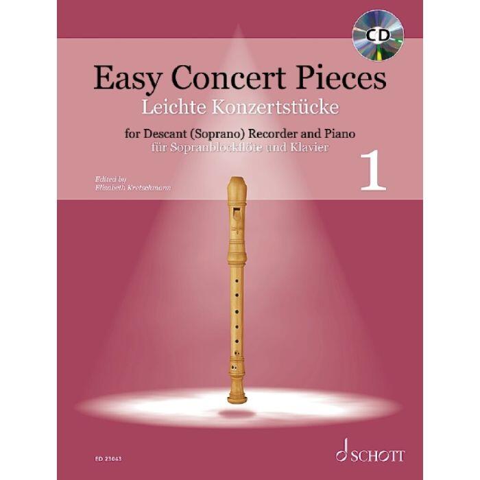 Easy Concert Pieces Band 1 30 Pieces from 5 Centuries Descant Recorder and Piano : photo 1