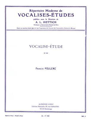 Alphonse Vocalise-Etude Francis Poulenc : photo 1