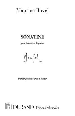 Sonatine Hautbois-Piano (David Walter) Maurice Ravel Conducteur : photo 1
