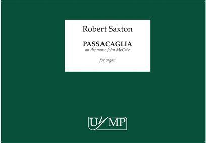 University of York Music Press Passacaglia On The Name John McCabe Robert Saxton : photo 1
