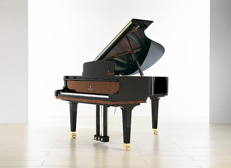 Sauter Delta 185 Polished in Black with Walnut Root Inlays : photo 1