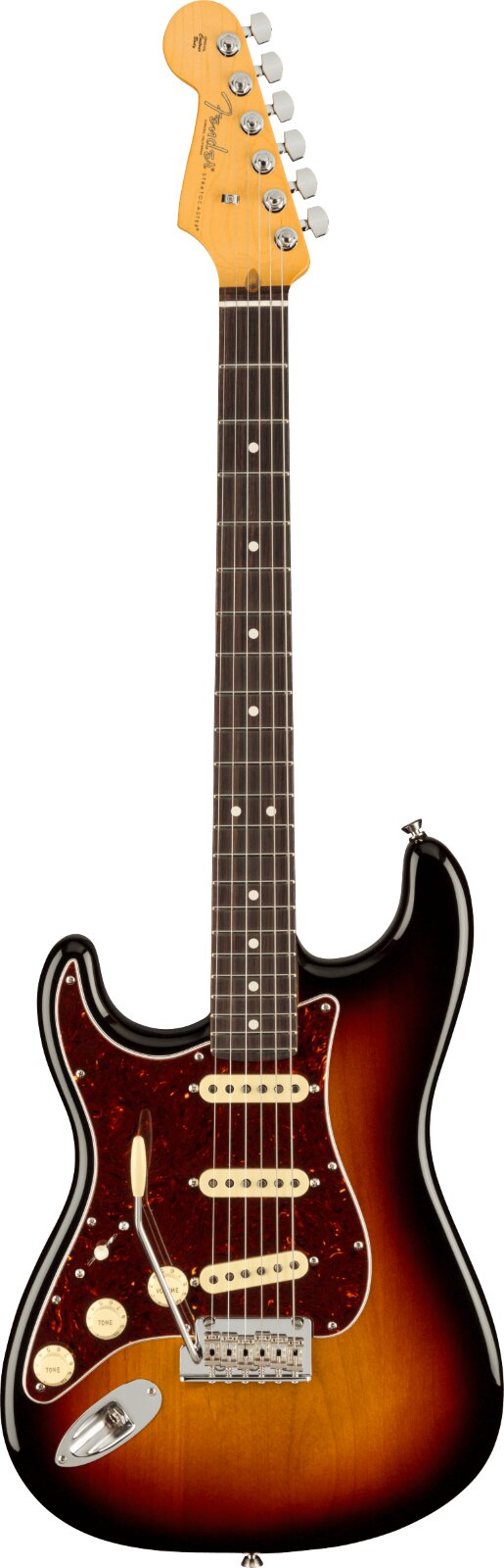 Fender American Professional II Stratocaster Palisandergriffbrett für linke Hand, 3-Color Sunburst : photo 1