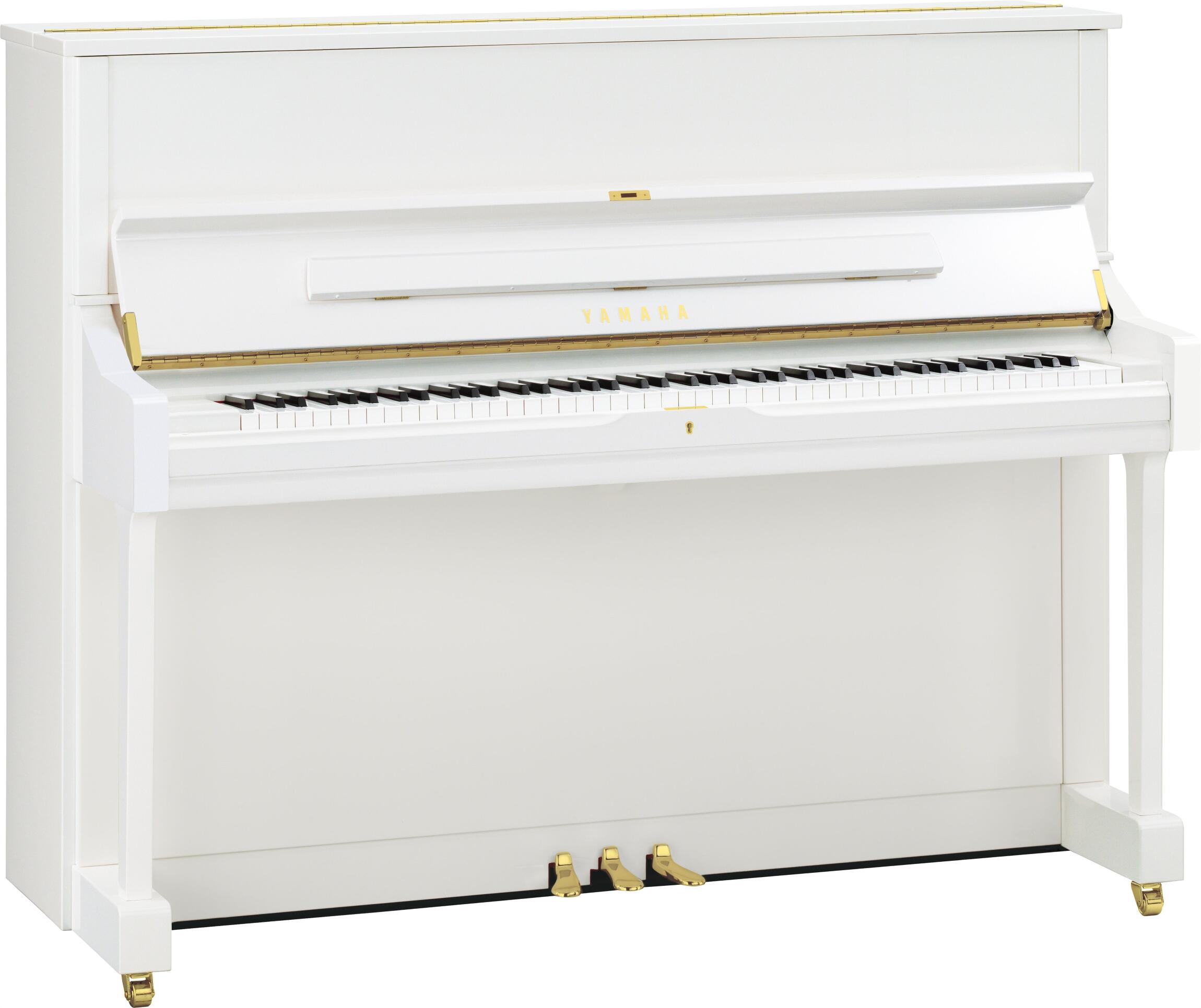 Yamaha Pianos Acoustic U1 PWH Blanc poli-brillant 121 cm : photo 1