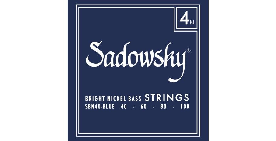 Sadowsky Blue Label Bass String Set Nickel - 4-String 040-100 : photo 1