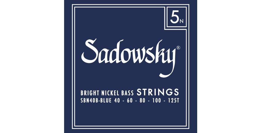 Sadowsky Blue Label Bass String Set Nickel Taperwound - 5-String 040-125 : photo 1