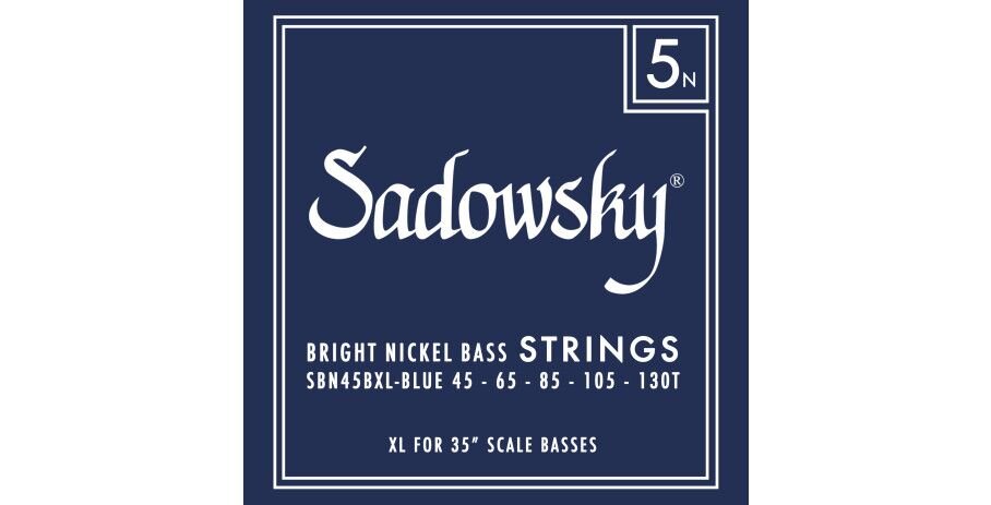 Sadowsky Blue Label Bass String Set Nickel Taperwound Extra Long (35