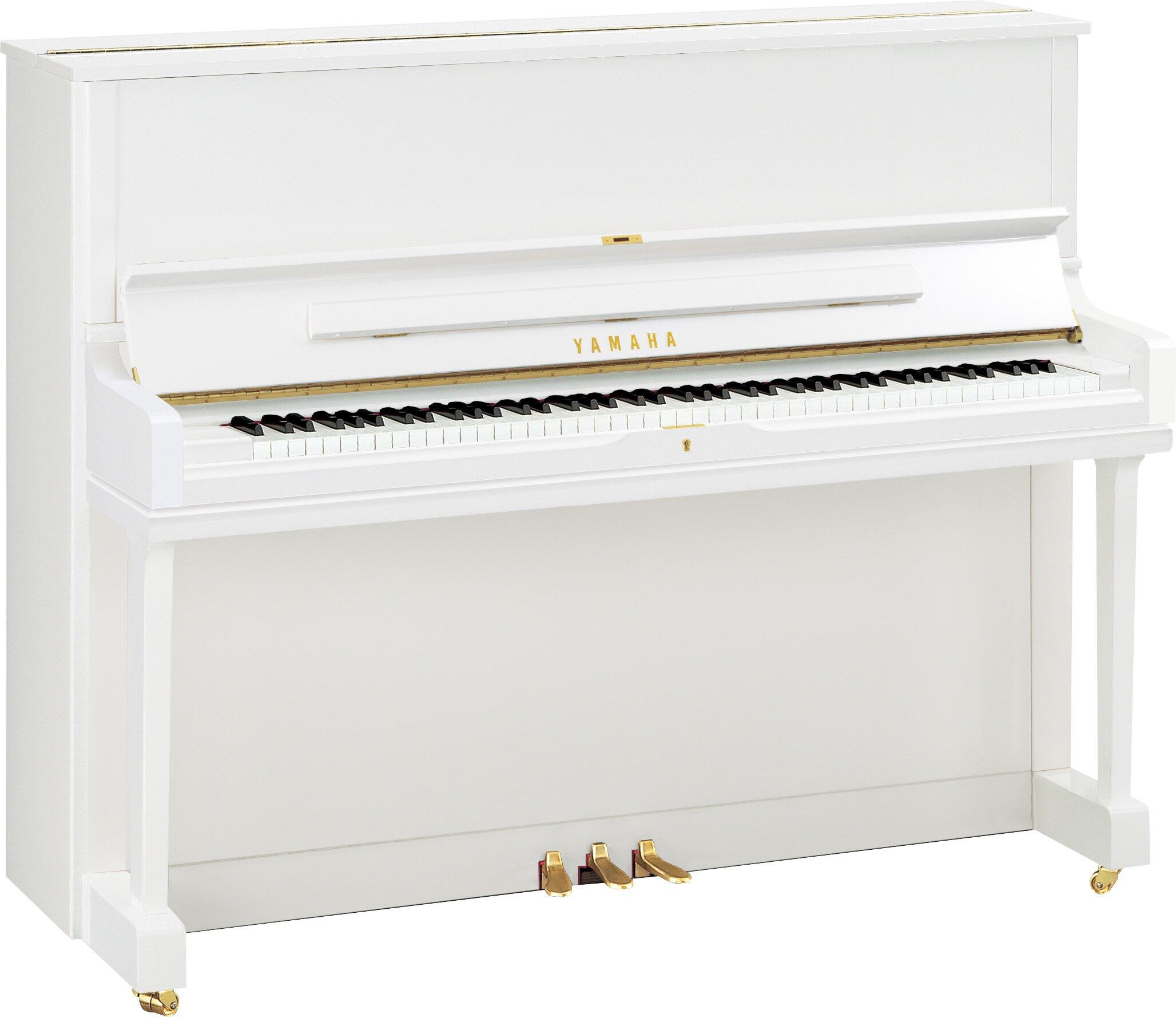Yamaha Pianos Acoustic YUS1 PWH Blanc poli-brillant 121 cm : miniature 1