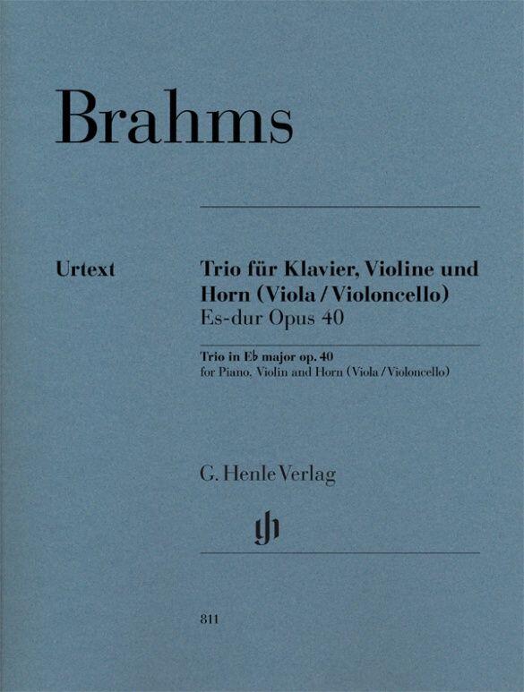 Horn Trio E Flat Major Op. 40 (Score/Parts) for Piano, Violin and Horn (Viola / Violoncello) : photo 1