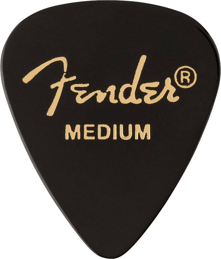 Fender 351 Shape Premium Picks Medium Black 12 Pack : photo 1