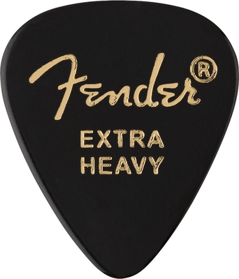 Fender 351 Shape Premium Picks Extra Heavy Black 12 Pack